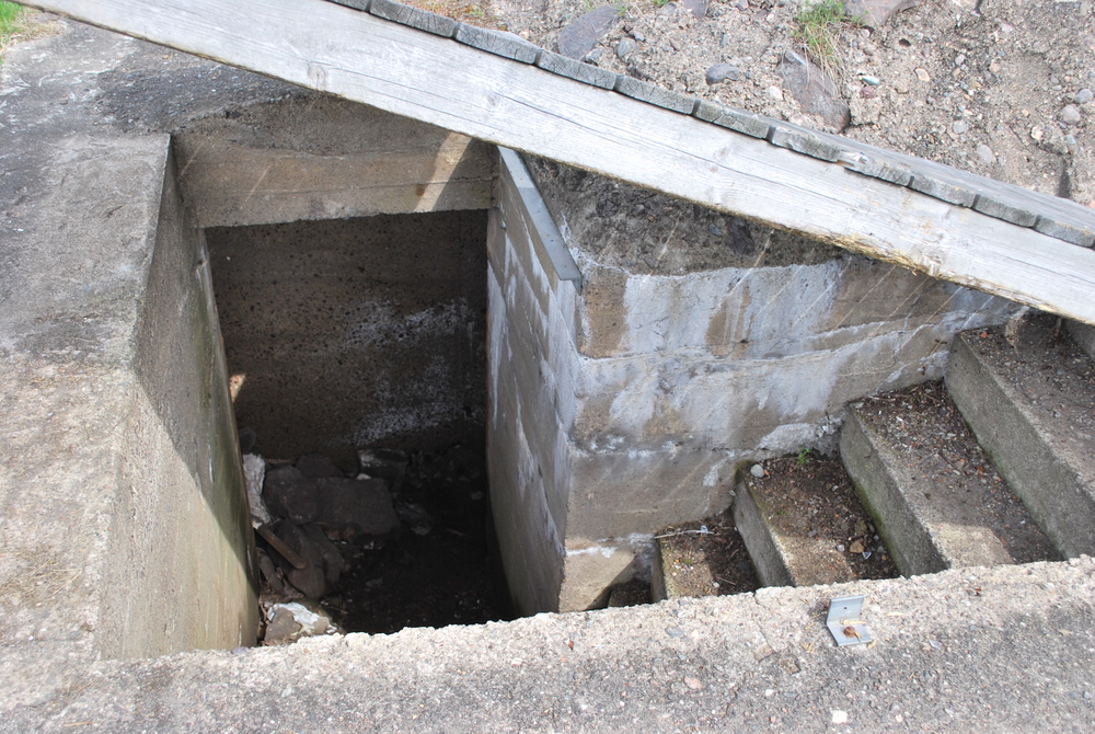 Nedgang til en tysk dekkningsbunker