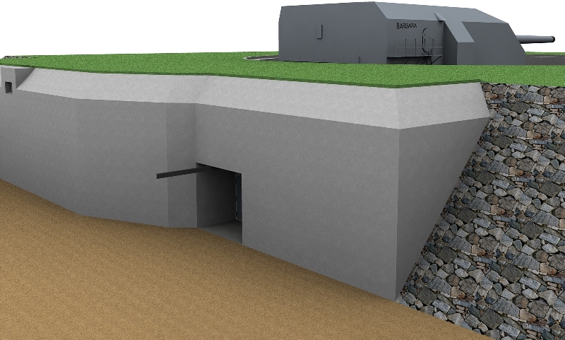 Bunker med terreng