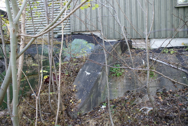 Bunker med trehus over