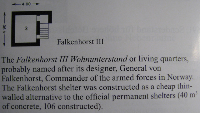 Falkenhorst III<br />(s.98) 'German Bunkers in Denmark' av Jens Andersen &amp; Rudi Rolf