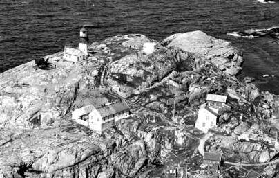 Lindesnes 1955. Fra bildearkivet til Lindesnes Fyrmuseum.