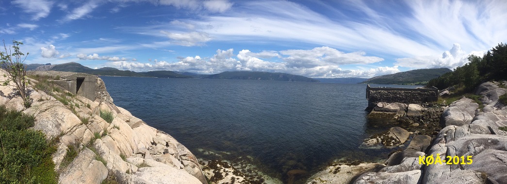 Panorama, retning nord mot Nesje Fort og østover