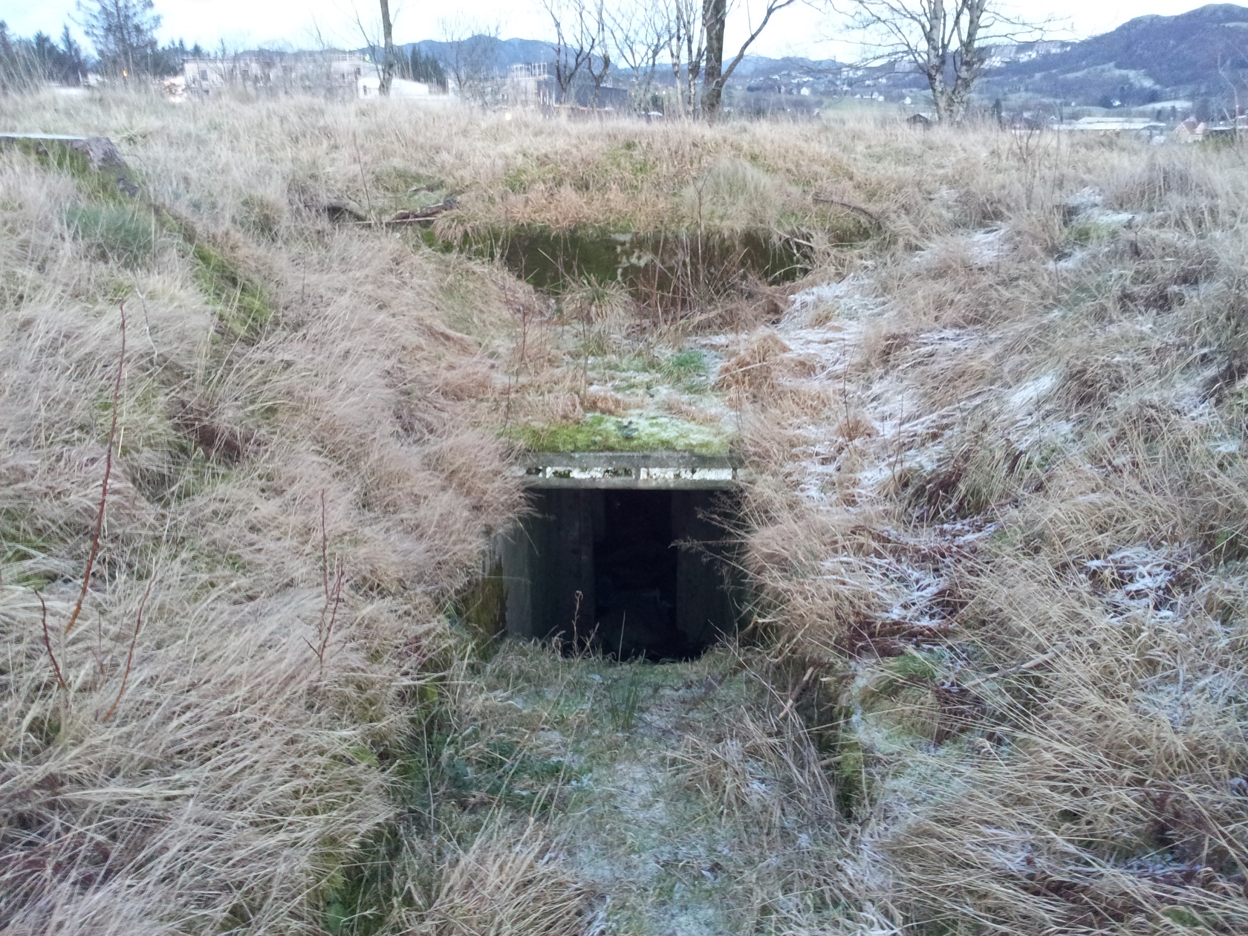 Bunker punkt 9. Sørbø/Hove. VF 1b hovedinngang