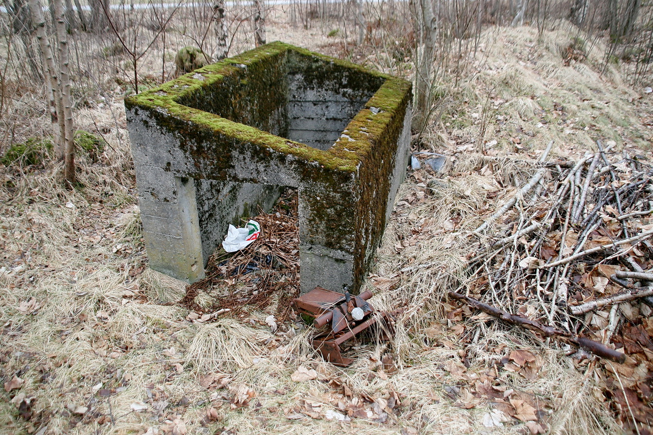 Betongkumme i Daaeskogen.