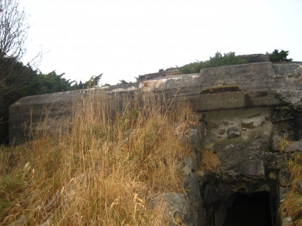 Stor ammunisjonsbunker i to etasjer, og med 8,8cm Flak stilling på taket. Denne er delvis åpen. :)