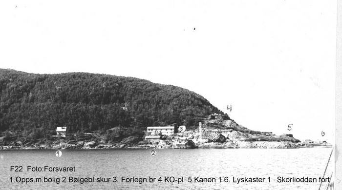 Skorliodden fort.<br />Foto: Forsvaret.