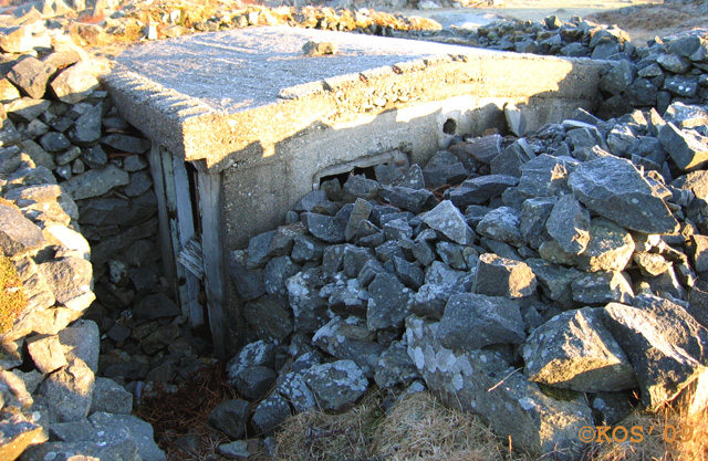 Oppholdsbunker, godt senket og kamuflert