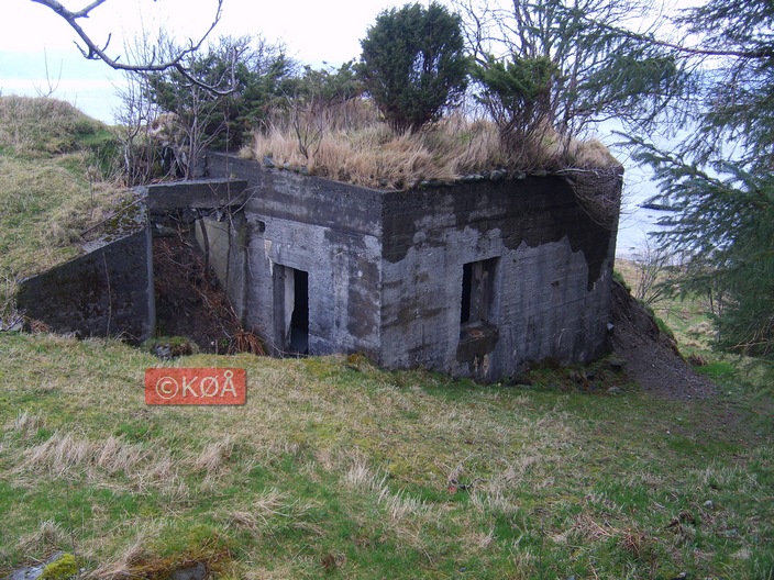 Bunker ved nr.2 10,5cm stilling.