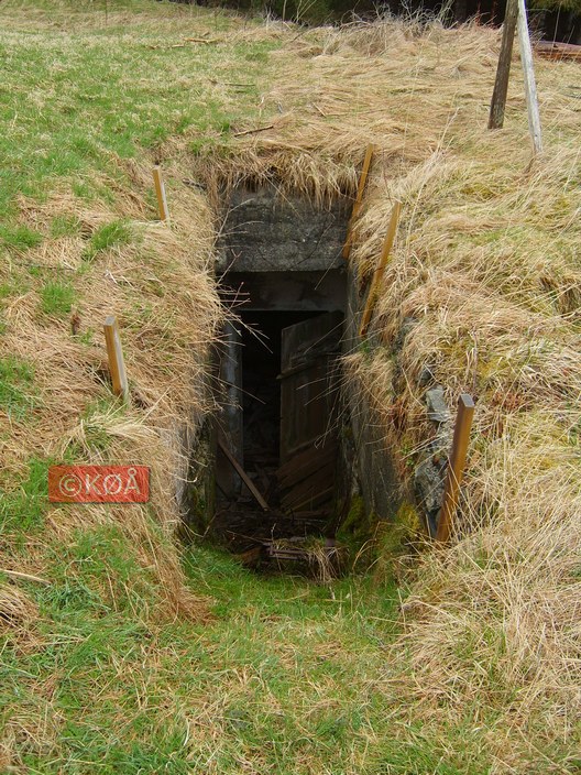 Bunker ved 7,5cm feltkanonstilling