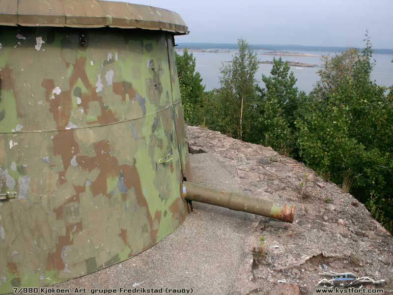 Etter krigen ble det innstallert nyere kanoner.