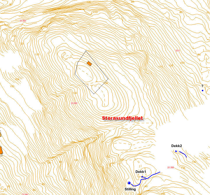Nordre del av Storasundfjellet