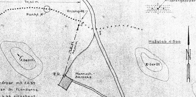 Utdrag fra &quot;Mineplan 5221/-/73c (2i) Teilsperre G&quot;