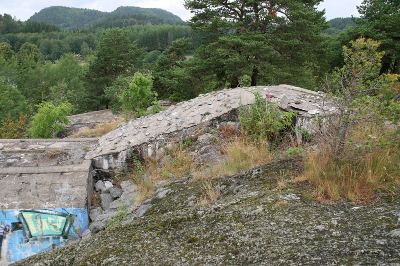 Bunkerkonstruksjonen sett fra øst