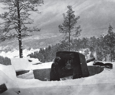 Bilde av 7,5 cm kanon tatt i 1940.