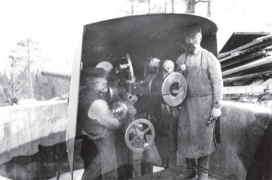 Bilde av 10,5 cm kanon tatt mellom 1919 og 1926