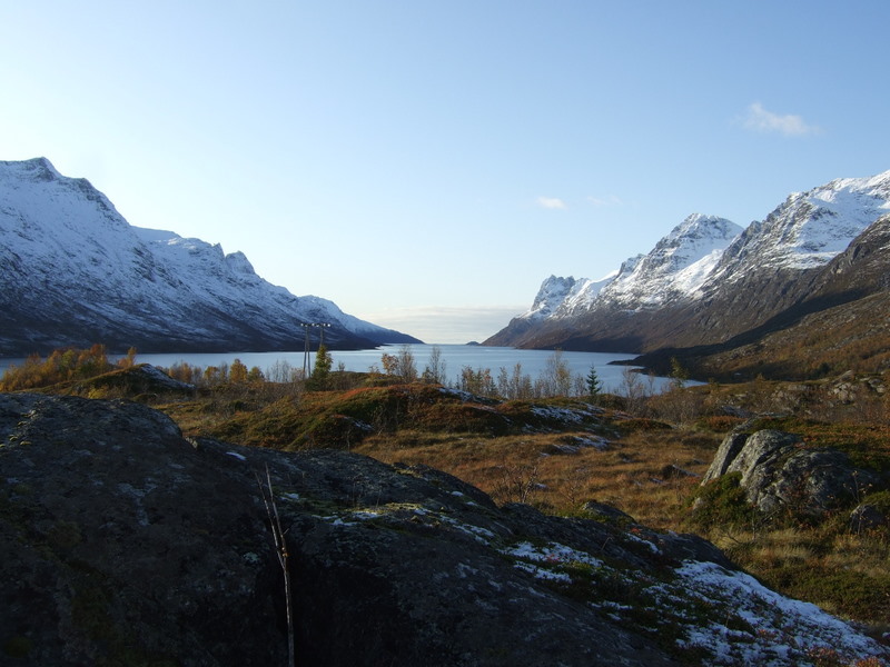 Ersfjorden. Utsikt fra skytestilling.