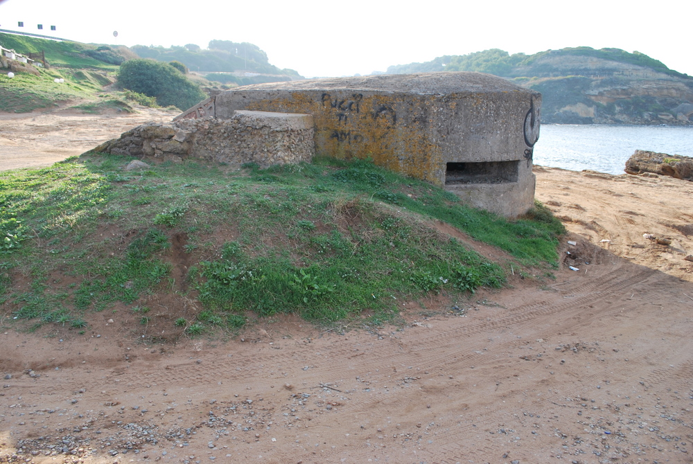 MG bunker ved Alghero på Sardinia