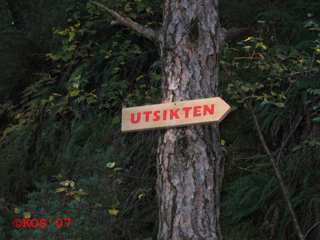Fin merking av den siste sti(gning)en opp til høyden.
