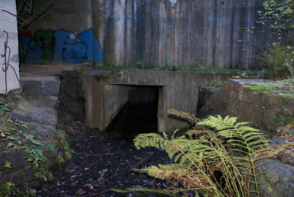 Inngang til ammotunnel (uferdig)