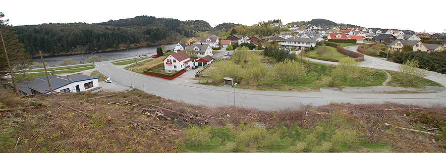 Utsikten sett fra taket på bunkeren