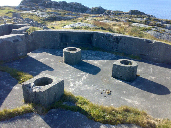 20mm flak-fundament nord for kommandobunker. N6563762 Ø293733