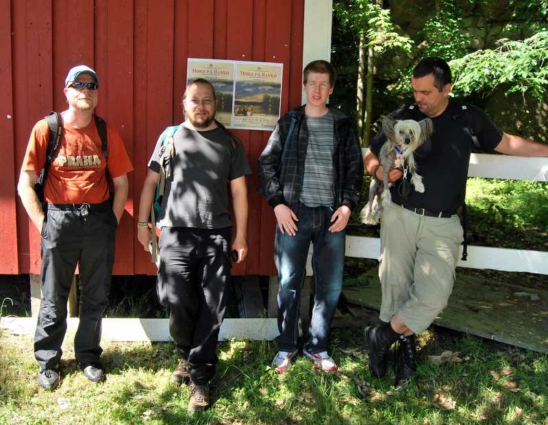 Gjengen med hund, og uten fotografen