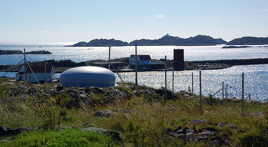 Ytterste kanon med finfin utsikt mot innløpet til Skudeneshavn....