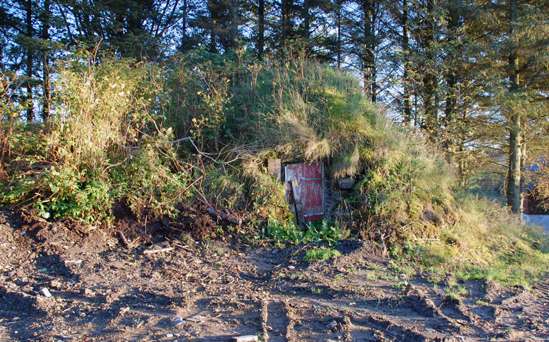 Potetkjeller, men også brukt som bunker av de tyske soldatene under flyalarm.