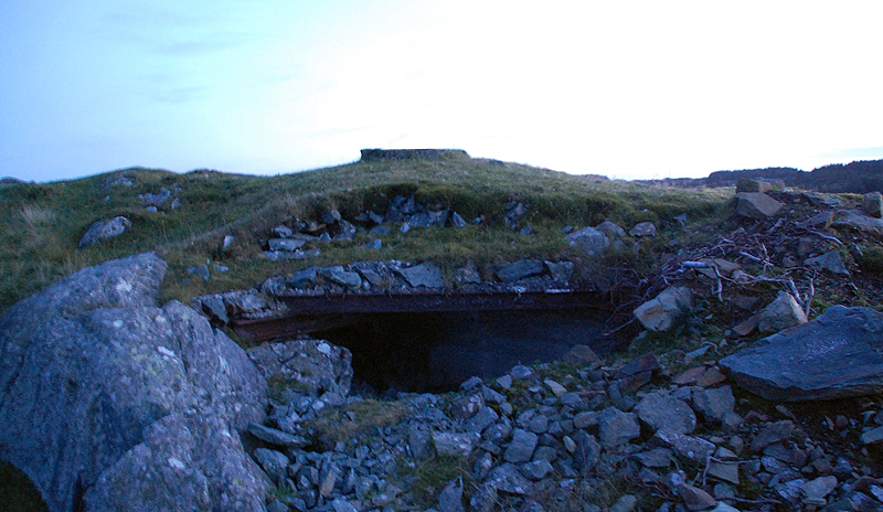 Godt kamuflert bunker som går utrolig bra i ett med terrenget rundt...