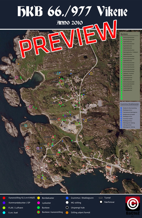 HKB Vikene 0.4 BETA - preview på oversiktskart som er under arbeid.
