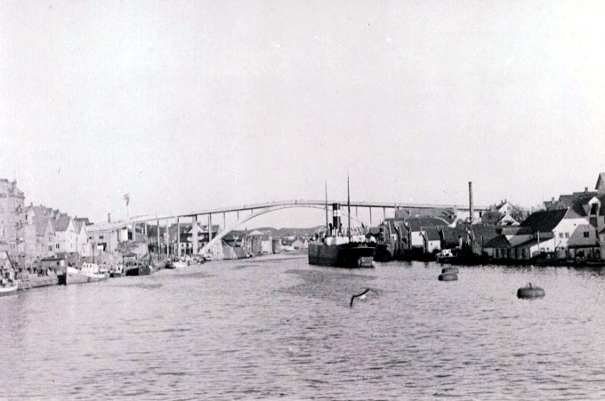 15.5.1940 Haugesund, die Knudsenbrücke, letzter Blick!