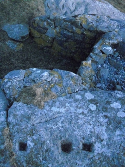 De samme merkene sett ovenifra. <br />Skyte retningen er mot havnen