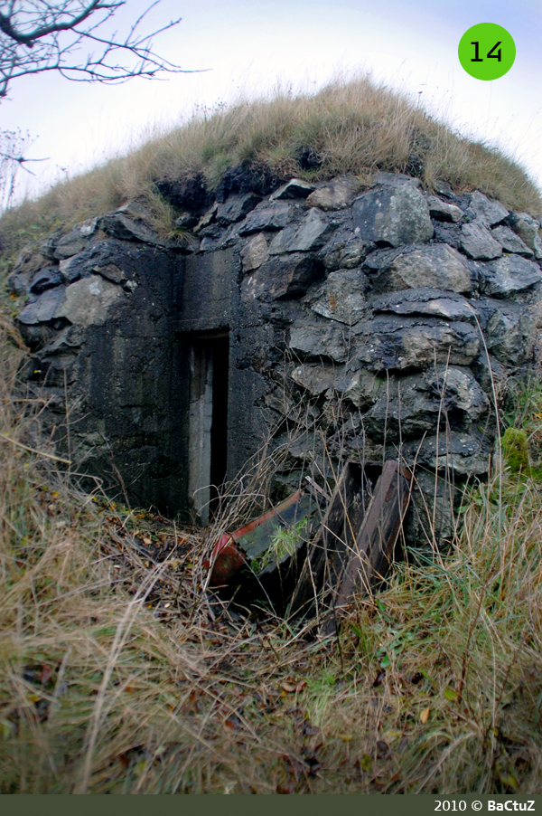 14 - Ammunisjonsbunker for kanon 2.