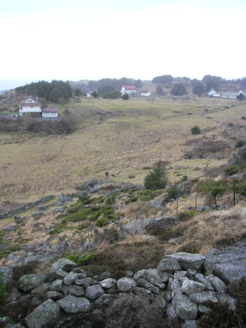 God utsikt over dalen fra denne sMG/MG stillingen