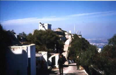 Store kanoner på toppen av Gibraltar