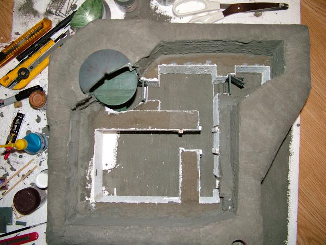 Ferdig bunker klar for innredning sett ovenfra...