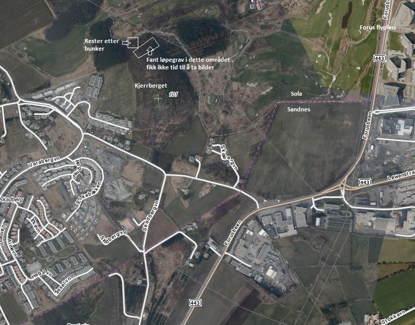 Håper noen har mulighet til å sjekke hva som finnes i de områdene eg har markert på luftfotoet.