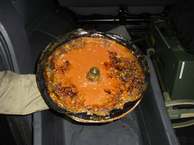 Under topplokket av minen . Bunnen og kruttet hadde bekken tatt seg av gjennom nesten 70 år .