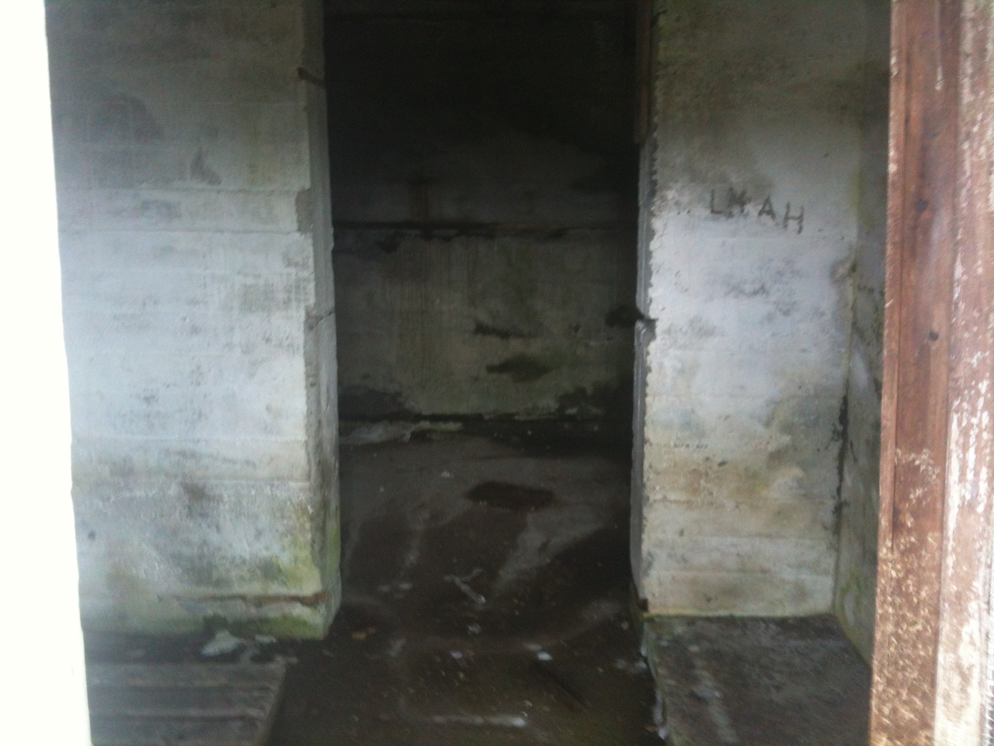 Inngangen i bunkers nummer to.