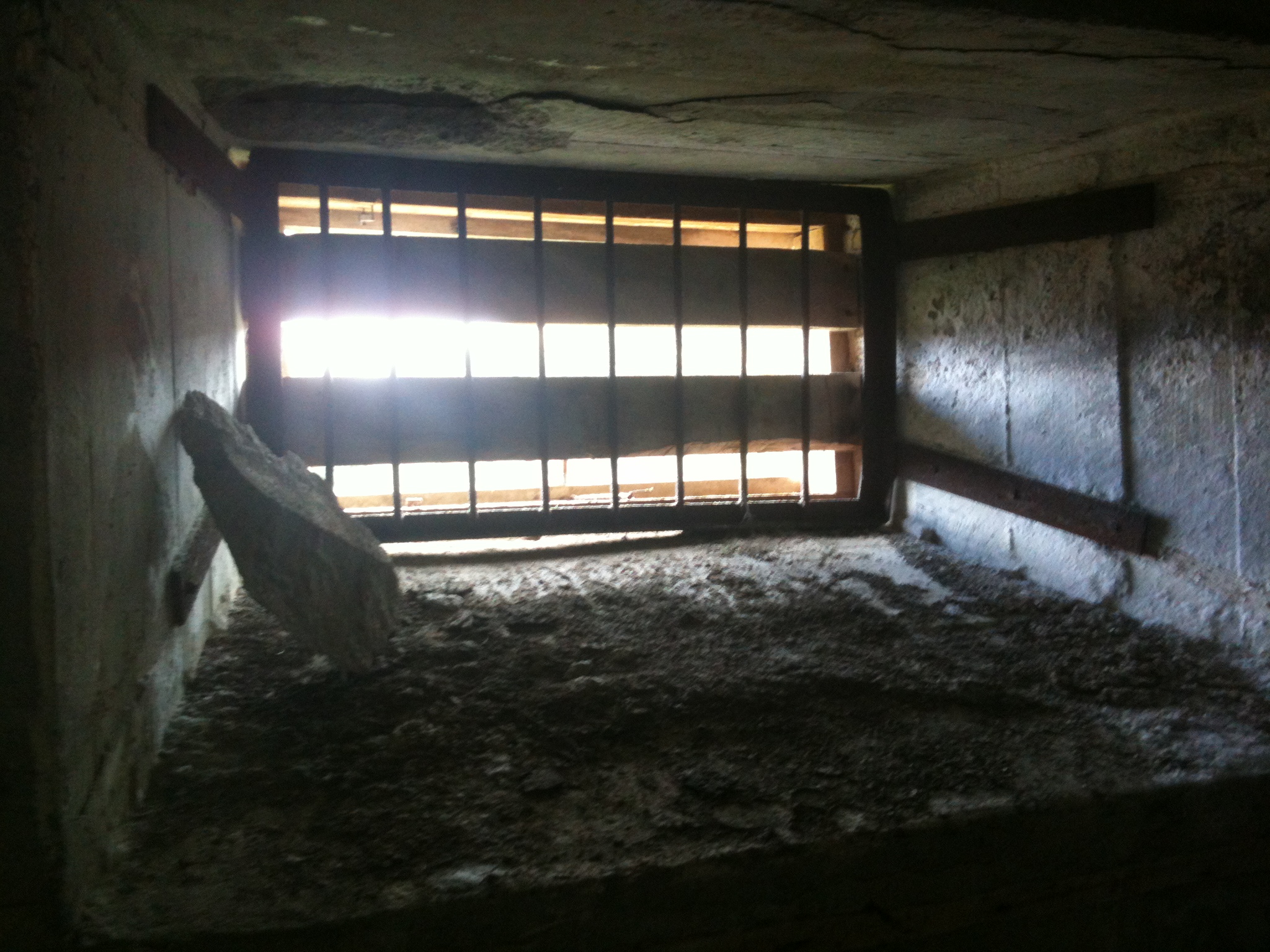 Skyestilling fra det første rommet i bunkers nummer to.