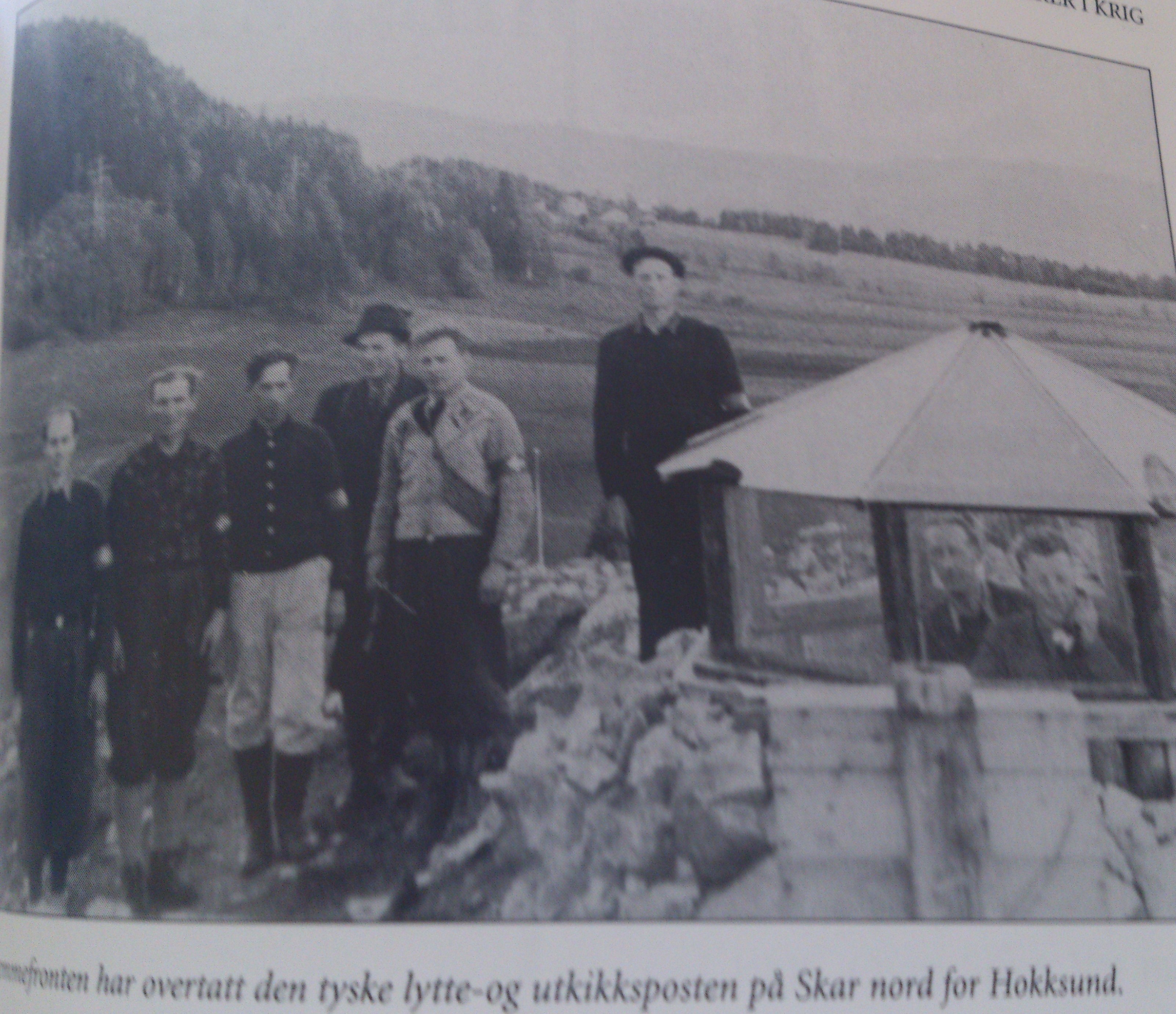 Skar i Hokksund, bildet tatt fra boken Eiker i kirg