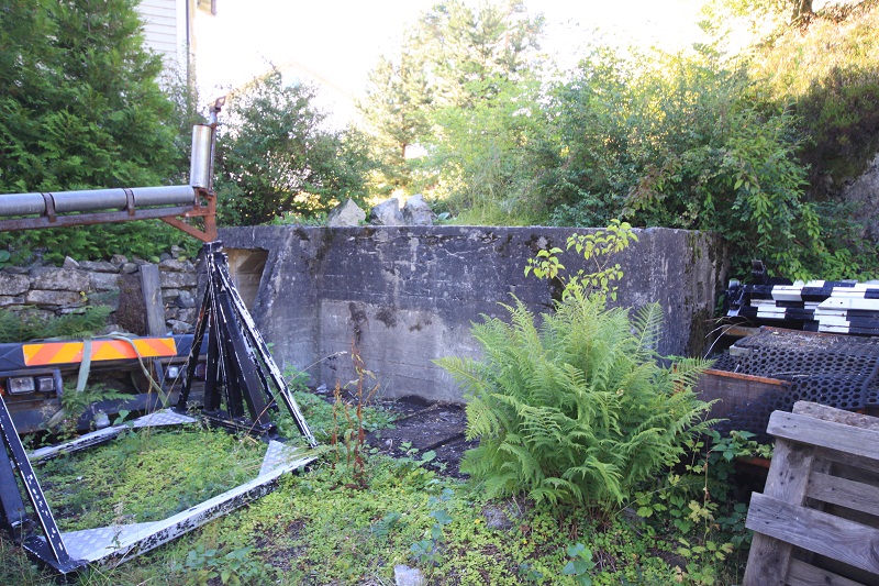 Dekningsbunker ved &quot;bussgarasjen&quot;