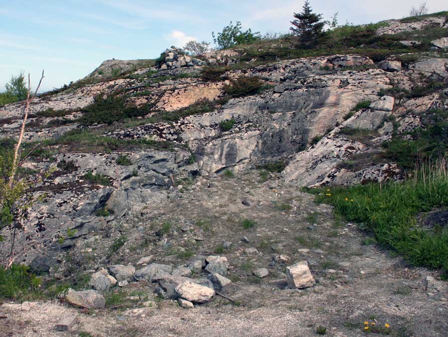 tidligere inngang til fjellanlegget