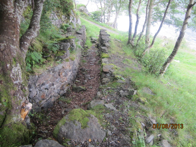 Løpegrav opp til tunnell