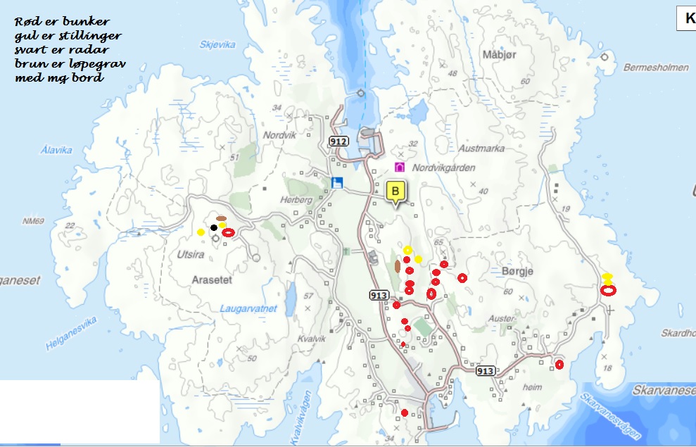 Kart over Utsira