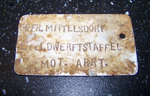 Gefr. Mittelsdorf<br />1. Feldwerftstaffel<br />Mot. Arkt.