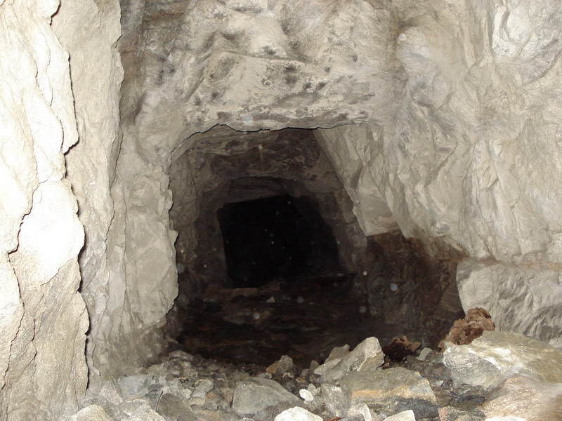 Her er tunellen opp mot det jeg tror er bunker Fanz.