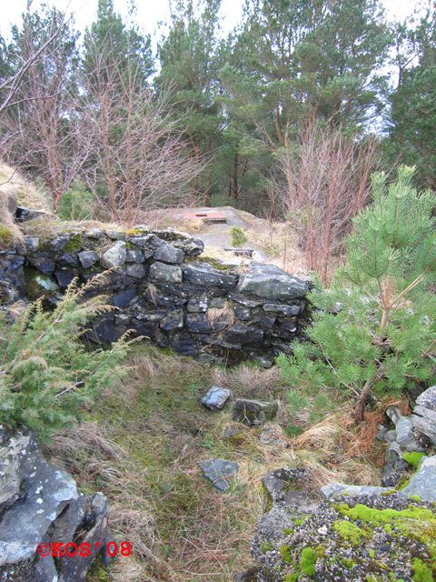 Utvendig stilling påhengt Leitstand. Her sees panserplaten i bakgrunnen.