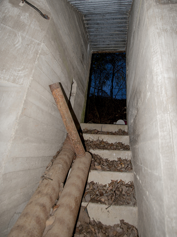 Trapphuset ned til bunkersen