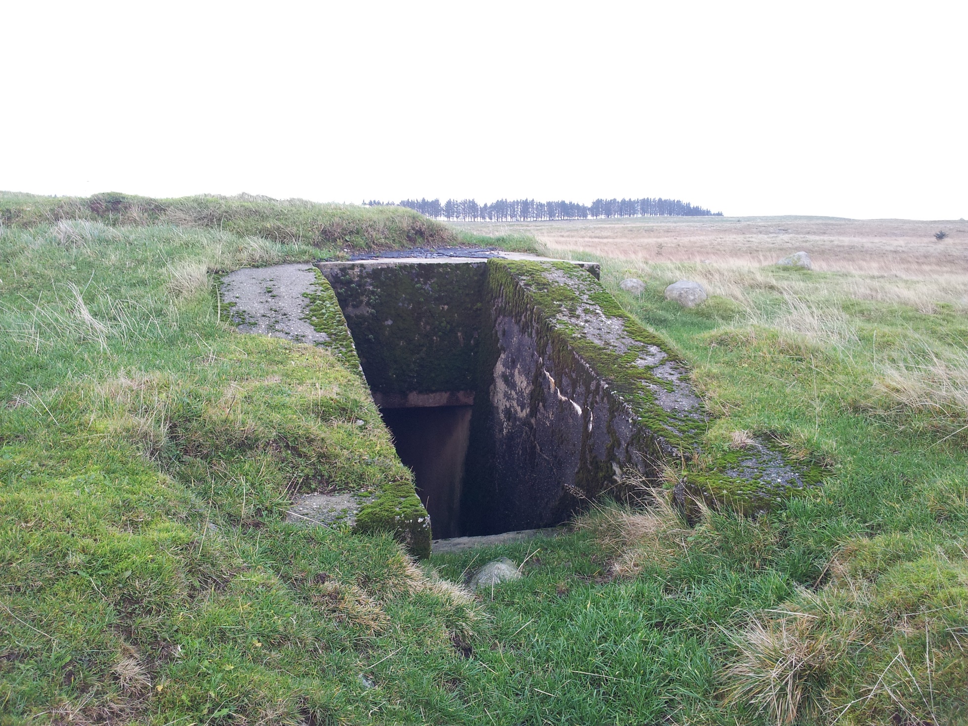 Bunker for personellet her på stedet